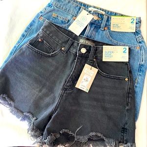 Denim & Co shorts size 2 NWT